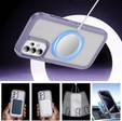 Pouzdro s rámečkem pro Samsung Galaxy S23 FE, pro MagSafe, transparentní / fialové