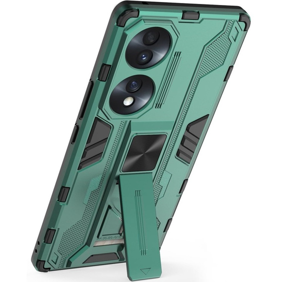Pouzdro pro Honor 70 5G, Military kickstand, zelené