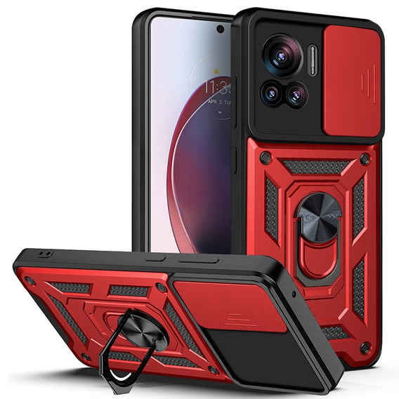 Pouzdro pro Motorola Edge 30 Ultra 5G, CamShield Slide, červené