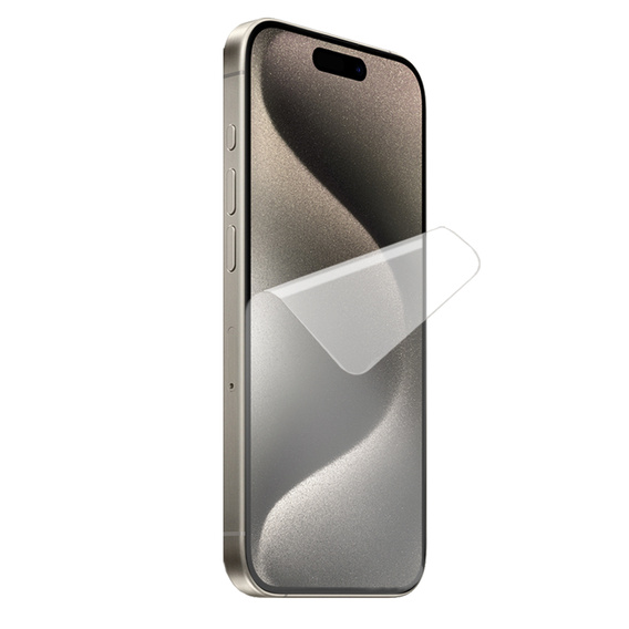 2x hydrogelová fólie pro iPhone 15 Pro Max, ERBORD Hydrogelová fólie