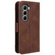 Klopové pouzdro pro Infinix Hot 50 Pro 4G, Card Slot, hnědé