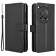 Klopové pouzdro pro OnePlus 12 5G, Wallet Smart Magnet, černé