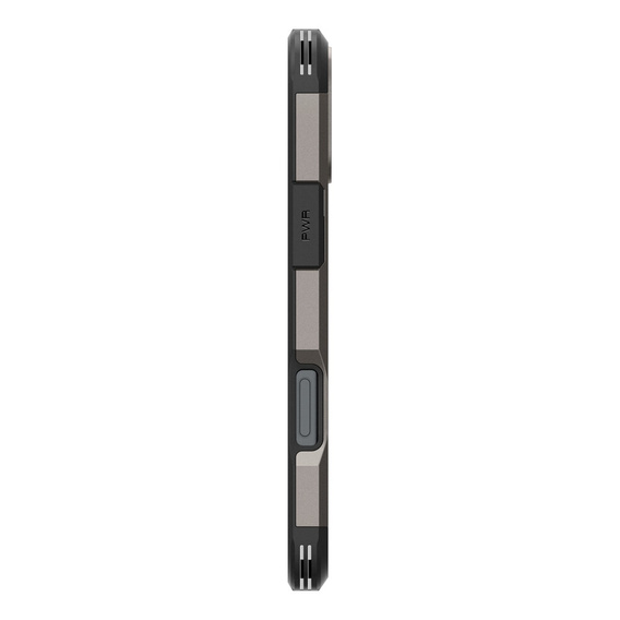 Pouzdro Spigen pro iPhone 16, Tough Armor Mag MagSafe, šedé + 9H tvrzené sklo
