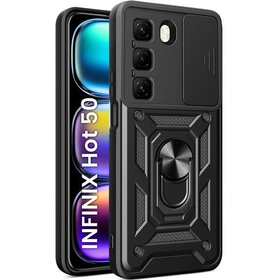 Pouzdro pro Infinix Hot 50 4G, CamShield Slide, černé
