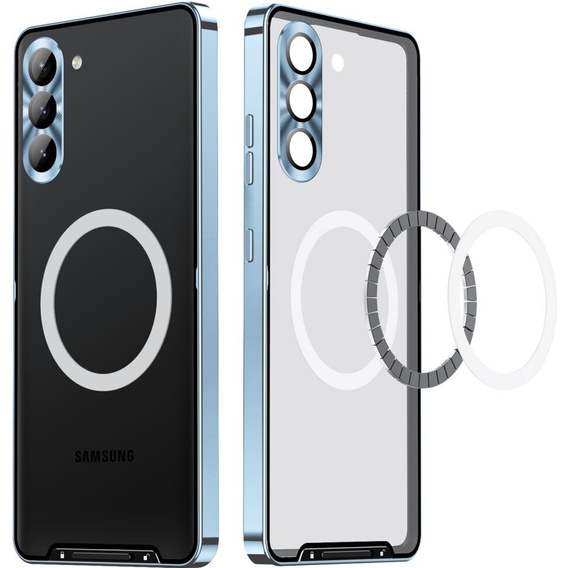 Ochranné pouzdro na fotoaparát pro Samsung Galaxy S24+ Plus, CamShield MagSafe, transparentní / modré