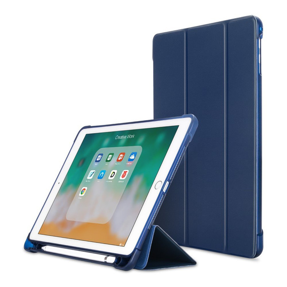 Pouzdro pro iPad 9.7 2018 / 2017/ Air / Air 2, Smartcase s prostorem pro stylus, námořnicky modré