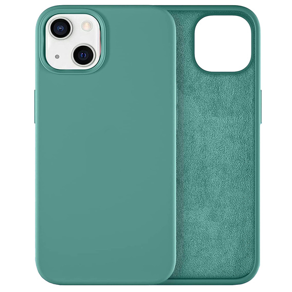 Pouzdro pro iPhone 14, Silicone Lite, zelené