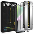 2x tvrzené sklo pro iPhone 16e / 14 / 13 / 13 Pro, ERBORD Easy App Full Screen Protector