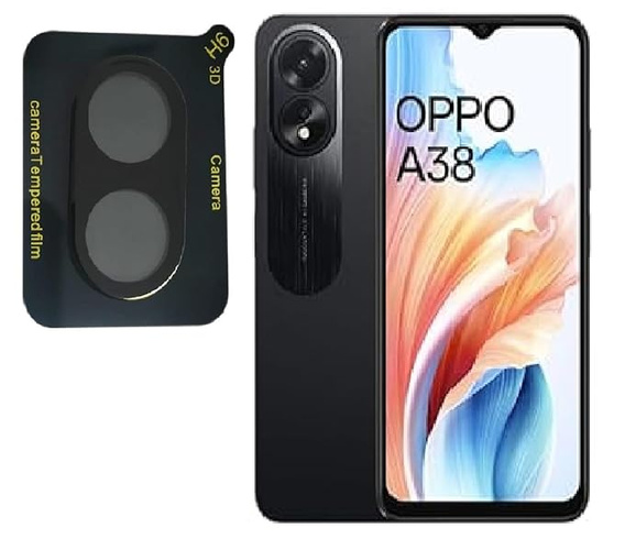 Tvrzené sklo na fotoaparát pro Oppo A18 4G / A38 4G, černé