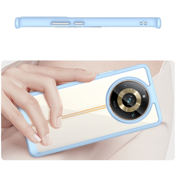 Pouzdro pro Realme 11 Pro 5G / 11 Pro+ 5G, Fusion Hybrid, transparentní / modré