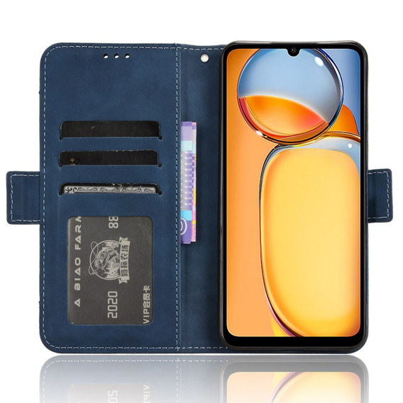 Klopové pouzdro pro Xiaomi Redmi 13C / Poco C65, Card Slot, modré