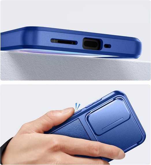 Pouzdro pro Samsung Galaxy A55 5G, Suritch Kickstand, modré