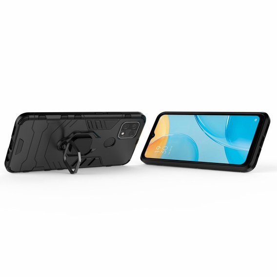 Pouzdro pro Oppo A15 / A15s, Kickstand Ring, černé