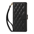 Flipové pouzdro pro Honor 400 Pro 5G, Crossbody Leather Wallet, černé