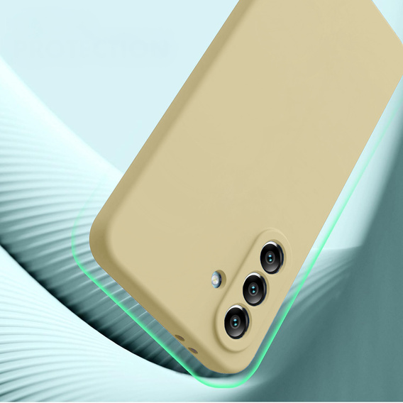 Pouzdro pro Samsung Galaxy A56 5G, Silicone Lite, béžové