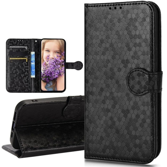 Flipové pouzdro pro Infinix Hot 40i, Wallet Rhombus, černé