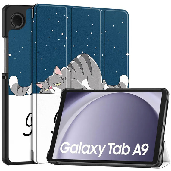 Pouzdro pro Samsung Galaxy Tab A9, Smartcase, sleeping cat