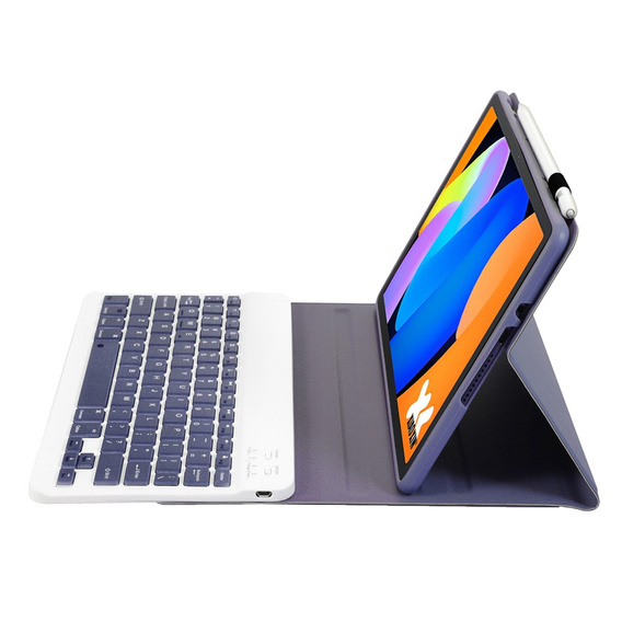 Pouzdro s klávesnicí Bluetooth pro Lenovo Idea Tab 11" 2025 TB336FU TB336ZU, fialové