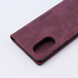 Pouzdro pro Oppo A78 4G, ERBORD Vintage peněženka s klopou, červené