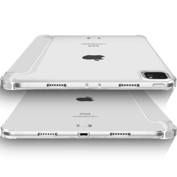 Pouzdro pro iPad Pro 11 2022 / 2021 / 2020, Smartcase Hybrid, se slotem na stylus, šedé