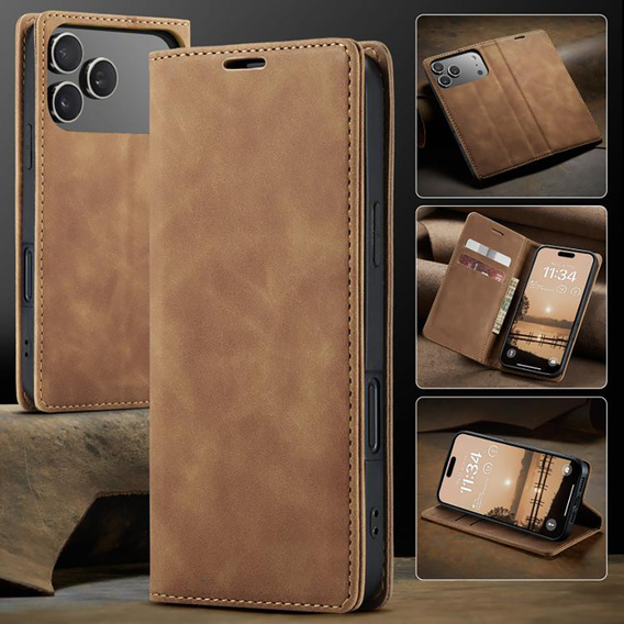 ERBORD Vintage case - flipová peněženka pro iPhone 17 Pro Max