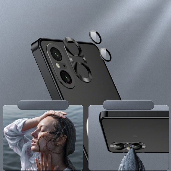 Ochranné pouzdro na fotoaparát pro Sony Xperia 5 V, CamShield MagSafe, transparentní / černé