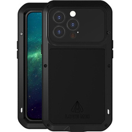 Pouzdro Love Mei pro iPhone 13 Pro, armored with glass, černé