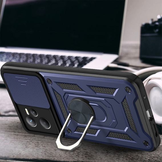Pouzdro pro Realme C35, CamShield Slide, modré