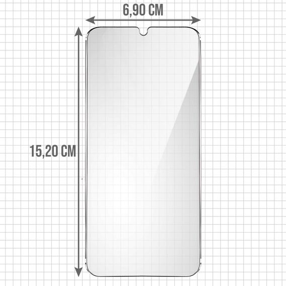 2x tvrzené sklo pro Samsung Galaxy A32 4G, ERBORD 9H Hard Glass na displeji