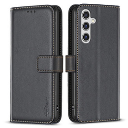 Klopové pouzdro pro Samsung Galaxy A35 5G, BINFEN Wallet, černé