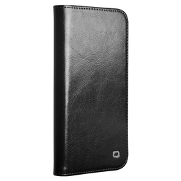 Flipové pouzdro pro Iphone 16E, QIALINO Leather Wallet, černé