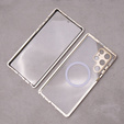 Magnetické pouzdro Dual Glass MagSafe pro Samsung Galaxy S22 Ultra, zlaté