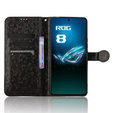 Flipové pouzdro pro ASUS ROG Phone 8 Pro, Wallet Rhombus, černé