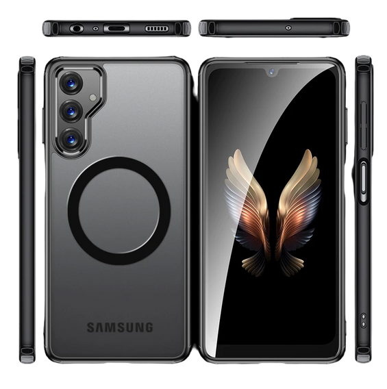 Pouzdro pro Samsung Galaxy A35 5G, Fusion Hybrid, pro MagSafe, černé
