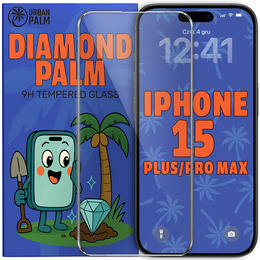 Tvrzené sklo Diamond Palm pro iPhone 15 Plus / 15 Pro Max