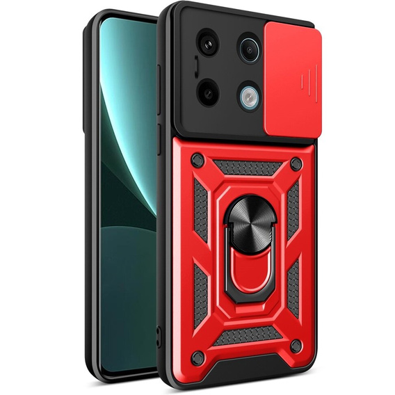 Pouzdro pro Xiaomi Redmi Note 13 Pro 5G, CamShield Slide, červené