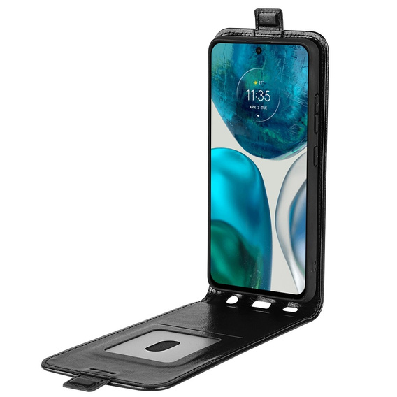 Klopové pouzdro pro Motorola Moto G42 4G, Flip, černé