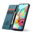 Pouzdro CASEME pro Samsung Galaxy A71, Leather Wallet Case, zelené