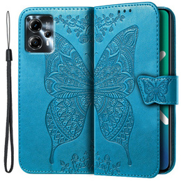 Klopové pouzdro pro Motorola Moto G23 4G / G13 4G, Butterfly, modré