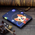Pouzdro pro Samsung Galaxy Tab A7 Lite 8.7 T220 / T225, astronaut dog