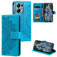 Klopové pouzdro pro Xiaomi Redmi Note 13 Pro 4G / Xiaomi Redmi Note 14S / Xiaomi Poco M6 Pro 4G, Mandala, modré