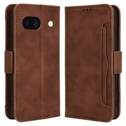 Klopové pouzdro pro Google Pixel 8A, Card Slot, hnědé
