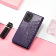 Klopové pouzdro pro Motorola Moto E14, Mandala, fialové