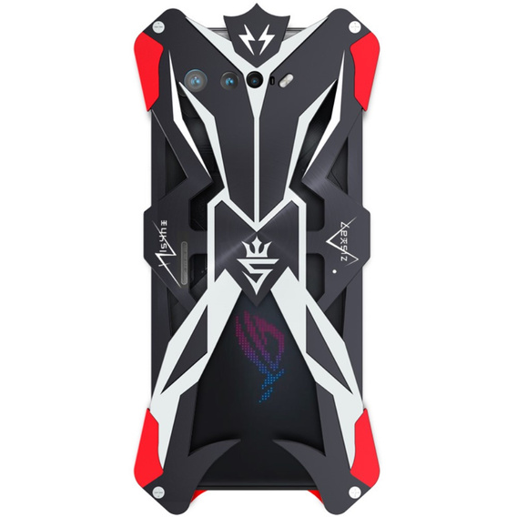 Pancéřové pouzdro pro Asus ROG Phone 7 5G, Aluminum Alloy, černá / červená