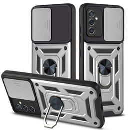 Pouzdro pro Samsung Galaxy M52 5G, CamShield Slide, stříbrné