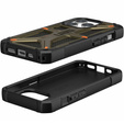 Pouzdro Urban Armor Gear pro iPhone 15 Pro, Monarch, Kevlar zelené