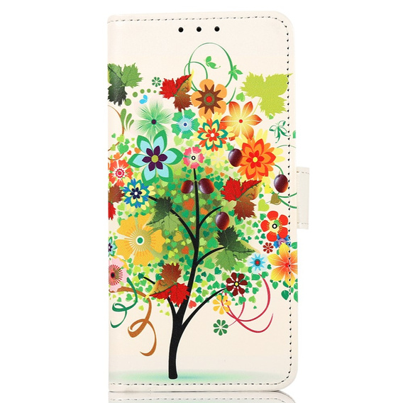 Klopové pouzdro pro Motorola Moto E13, Wallet Tree, bílé