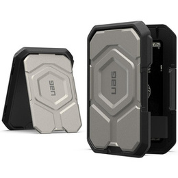 Urban Armor Gear Wallet MagSafe pro iPhone, stříbrná