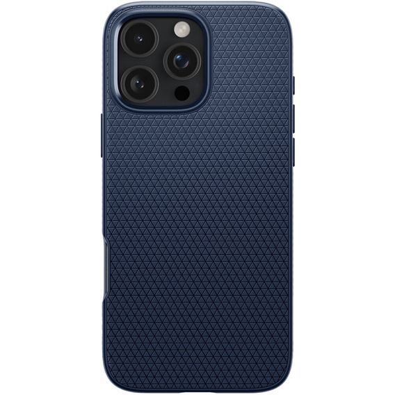 Pouzdro Spigen pro iPhone 16 Pro, Liquid Air, námořnicky modré + 9H tvrzené sklo