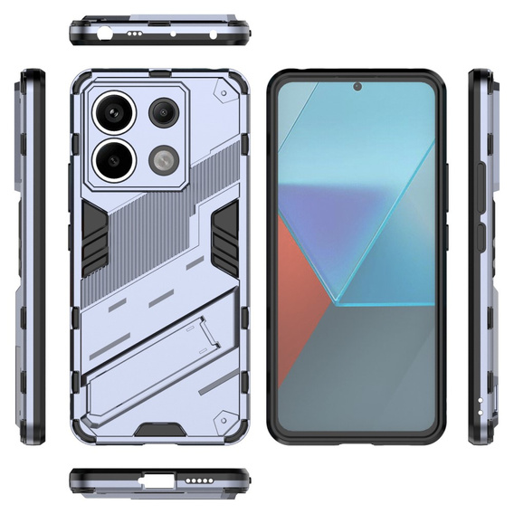 Pouzdro pro Xiaomi Redmi Note 13 Pro 5G, Military kickstand, námořnicky modré